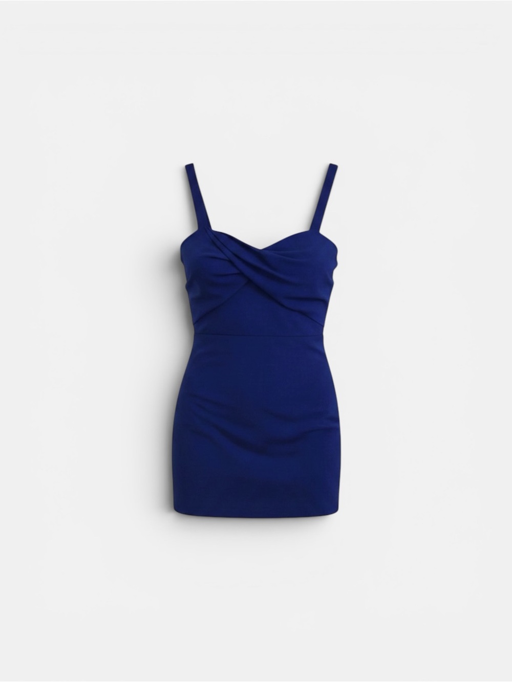 Lulu's Cobalt Blue Ruched Sweetheart Mini Dress